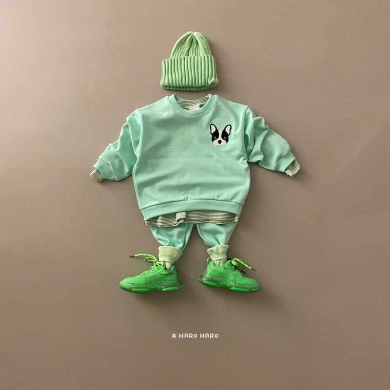 HARO HARO - Korean Children Fashion - #Kfashion4kids - Puppy Top Bottom Set - 8