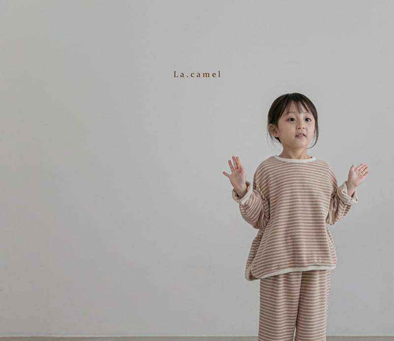 LA CAMEL - Korean Children Fashion - #Kfashion4kids - Muffin Top Bottom Set - 8