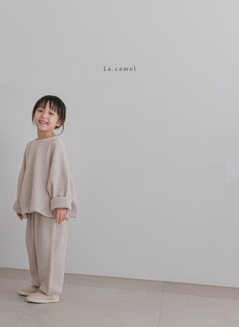 LA CAMEL - Korean Children Fashion - #Kfashion4kids - Baguette Top Bottom Set - 3