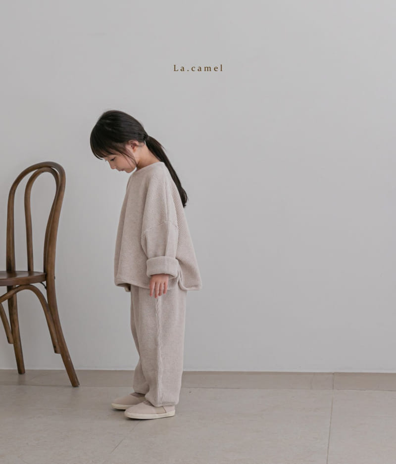 LA CAMEL - Korean Children Fashion - #Kfashion4kids - Baguette Top Bottom Set - 6