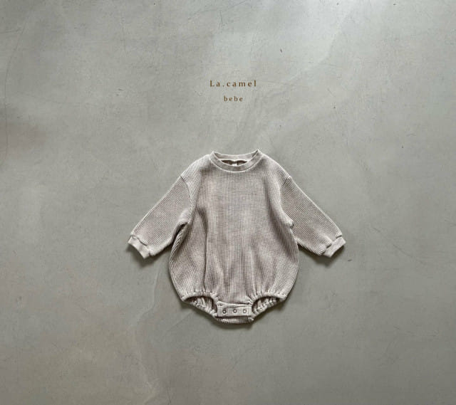 LA CAMEL - Korean Children Fashion - #Kfashion4kids - Baguette Big Waffle Romper