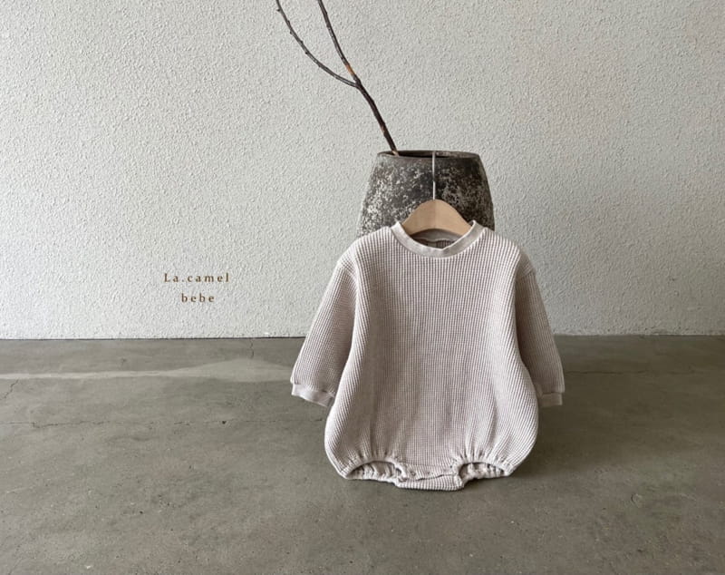 LA CAMEL - Korean Children Fashion - #Kfashion4kids - Baguette Big Waffle Romper - 7