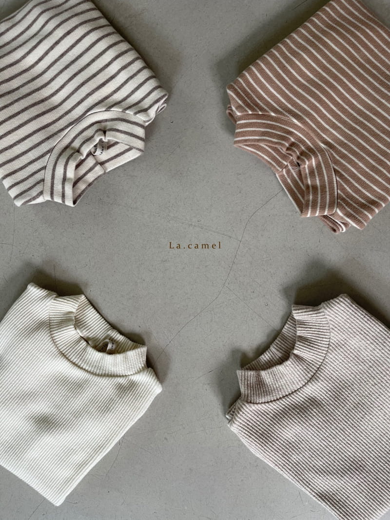 LA CAMEL - Korean Children Fashion - #Kfashion4kids - Bubble Half Turtleneck Tee - 4