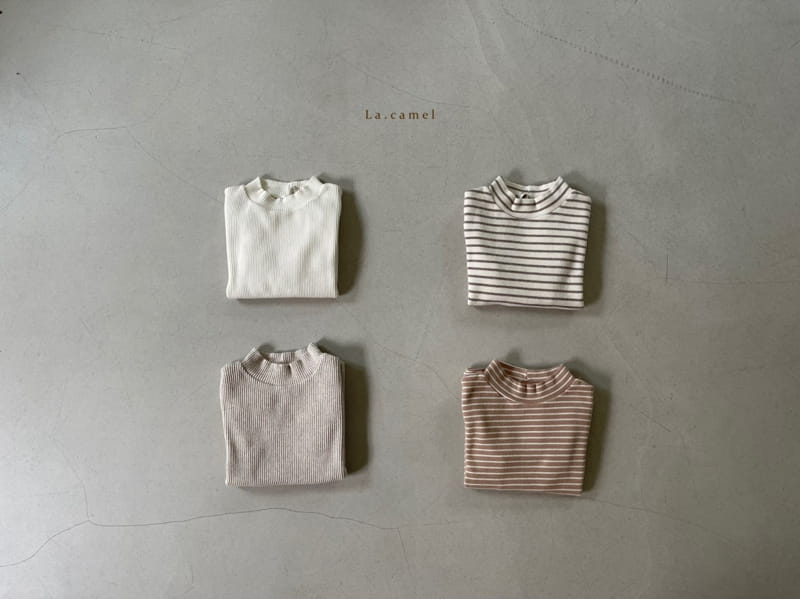 LA CAMEL - Korean Children Fashion - #Kfashion4kids - Bubble Half Turtleneck Tee - 5