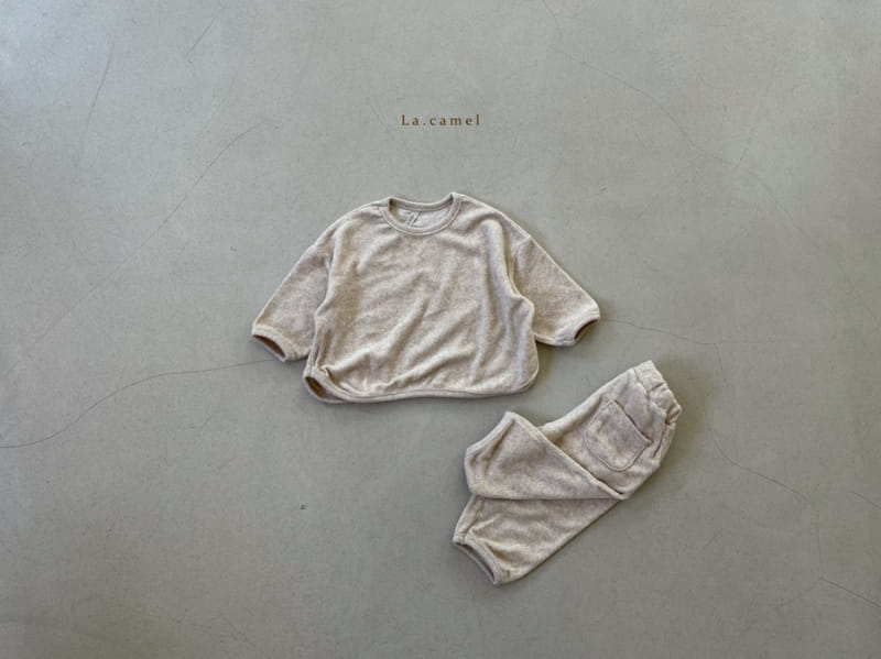 LA CAMEL - Korean Children Fashion - #Kfashion4kids - Terry Towel Top Bottom Set - 11