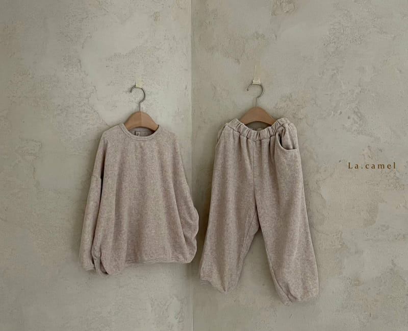 LA CAMEL - Korean Children Fashion - #Kfashion4kids - Terry Towel Top Bottom Set - 12