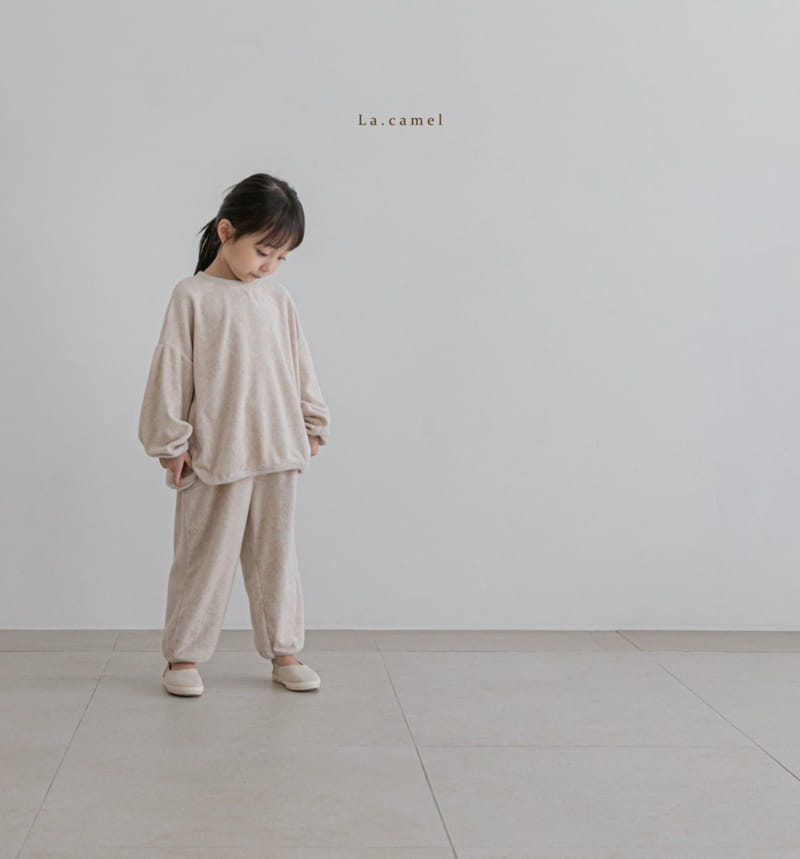 LA CAMEL - Korean Children Fashion - #Kfashion4kids - Terry Towel Top Bottom Set - 4