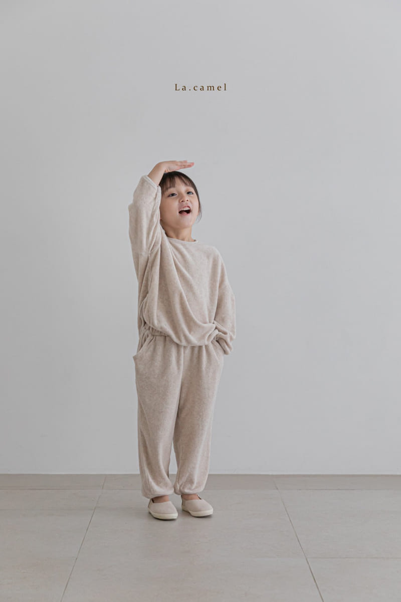LA CAMEL - Korean Children Fashion - #Kfashion4kids - Terry Towel Top Bottom Set - 5