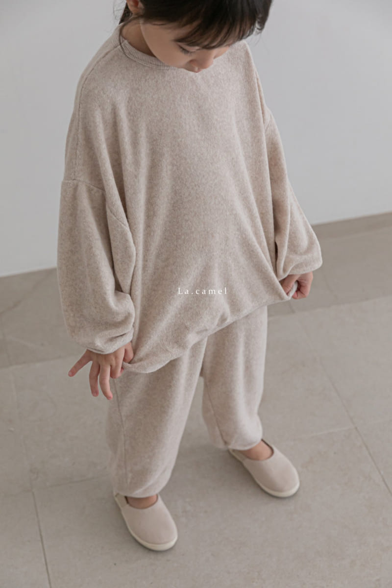 LA CAMEL - Korean Children Fashion - #Kfashion4kids - Terry Towel Top Bottom Set - 6