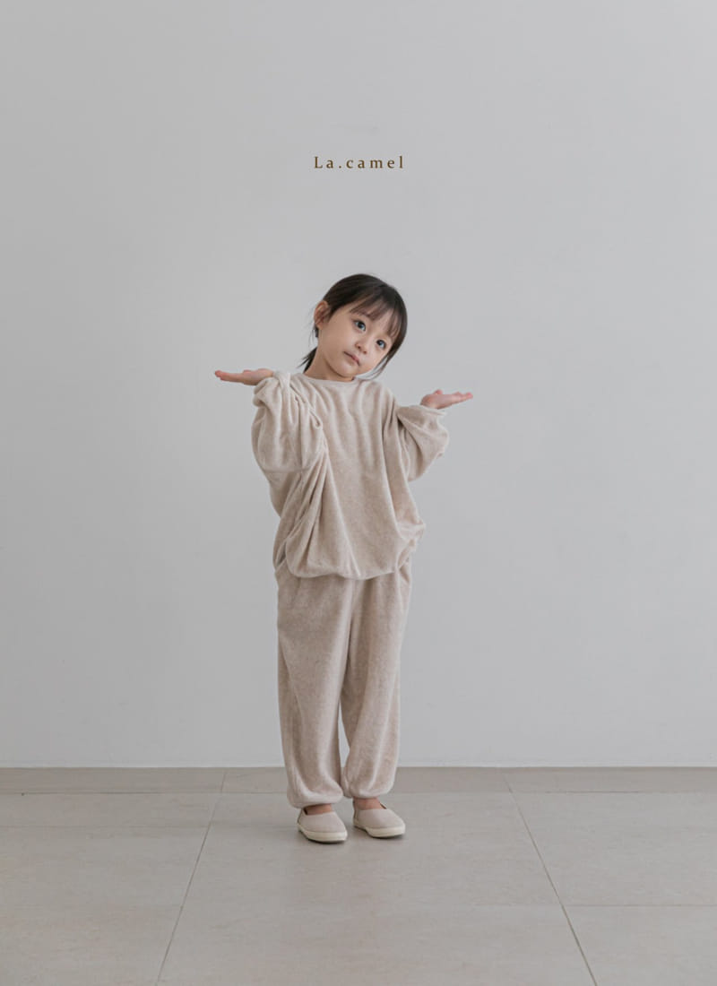 LA CAMEL - Korean Children Fashion - #Kfashion4kids - Terry Towel Top Bottom Set - 8