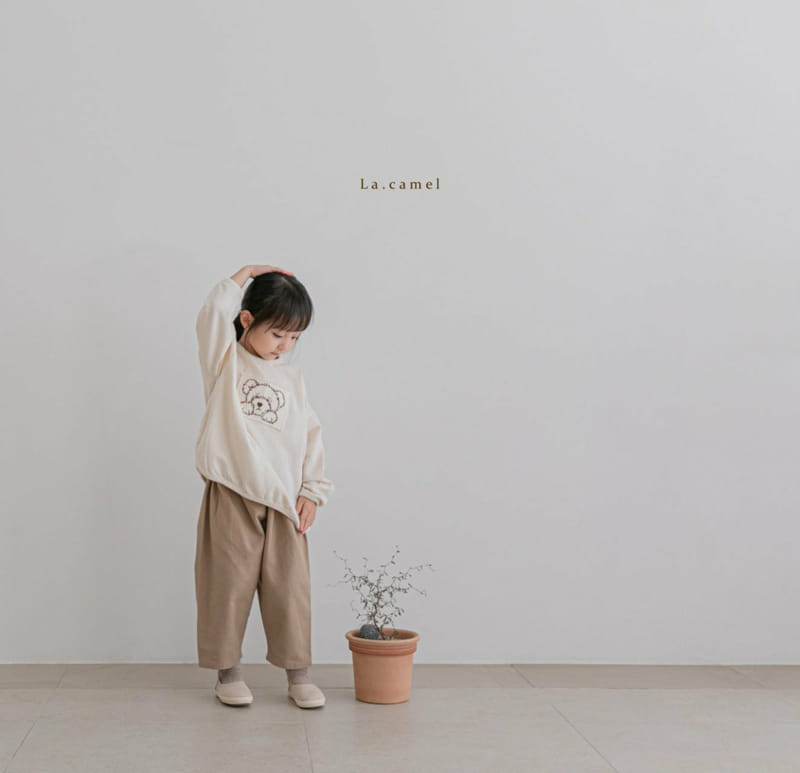 LA CAMEL - Korean Children Fashion - #Kfashion4kids - Toto Embroidery Tee - 12