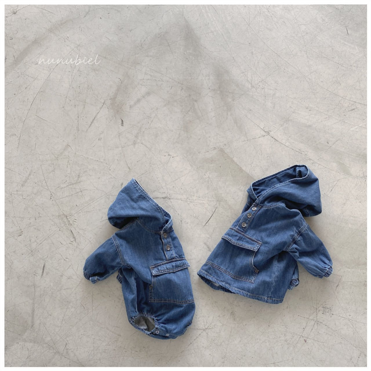 NUNUBIEL - Korean Children Fashion - #Kfashion4kids - Denim Anorak Romper - 4