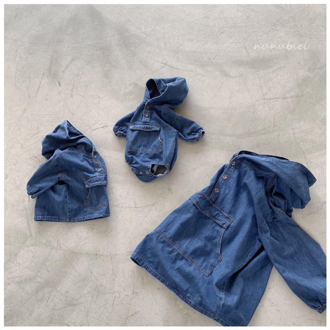 NUNUBIEL - Korean Children Fashion - #Kfashion4kids - Denim Anorak Romper - 6