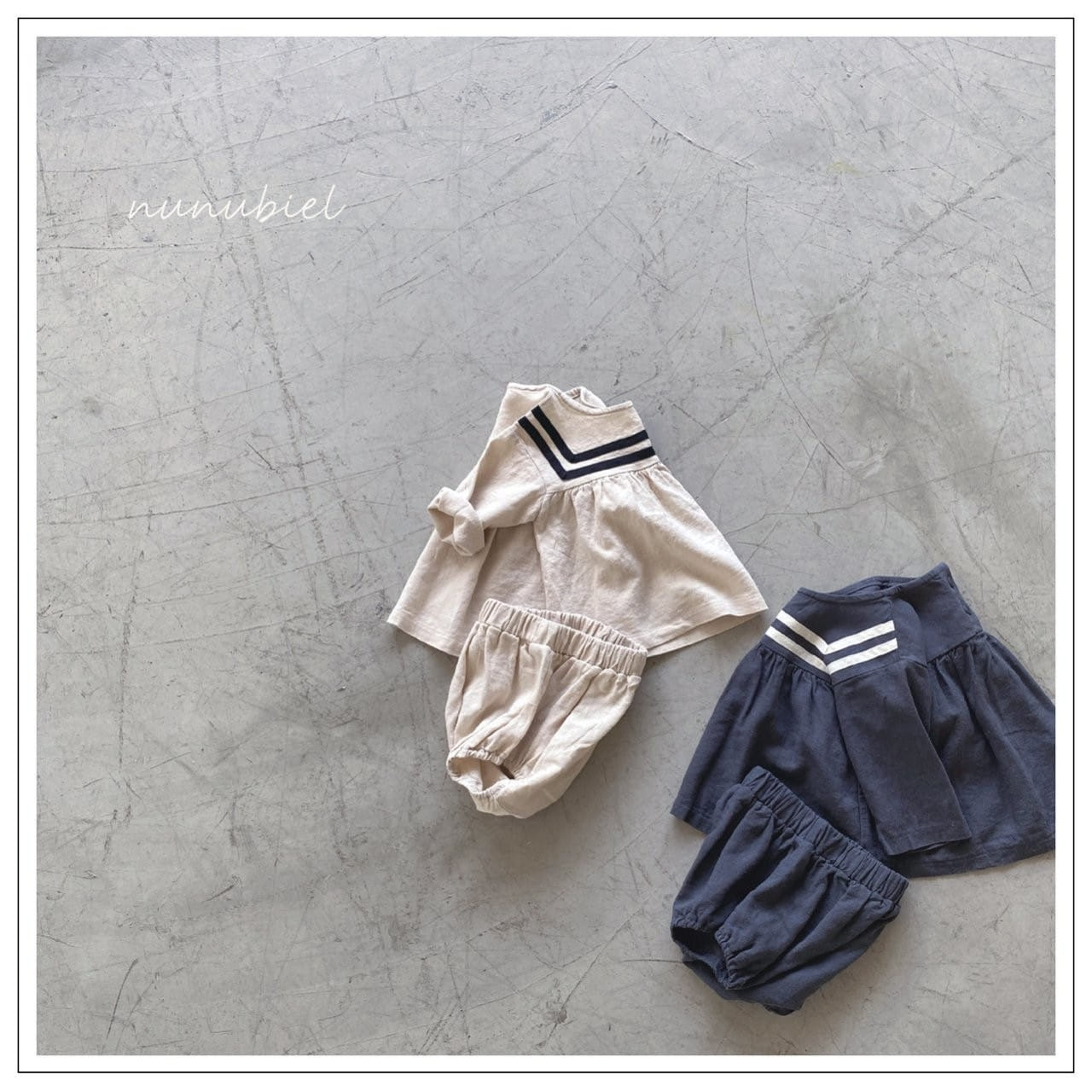 NUNUBIEL - Korean Children Fashion - #Kfashion4kids - Tape Blouse Bloomer Set