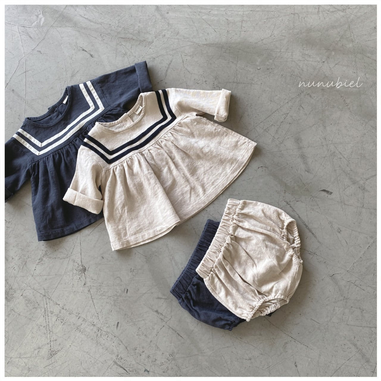 NUNUBIEL - Korean Children Fashion - #Kfashion4kids - Tape Blouse Bloomer Set - 4