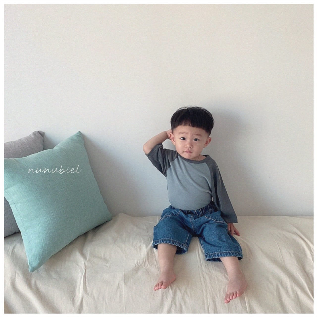 NUNUBIEL - Korean Children Fashion - #Kfashion4kids - Loosefit Denim Pants - 11