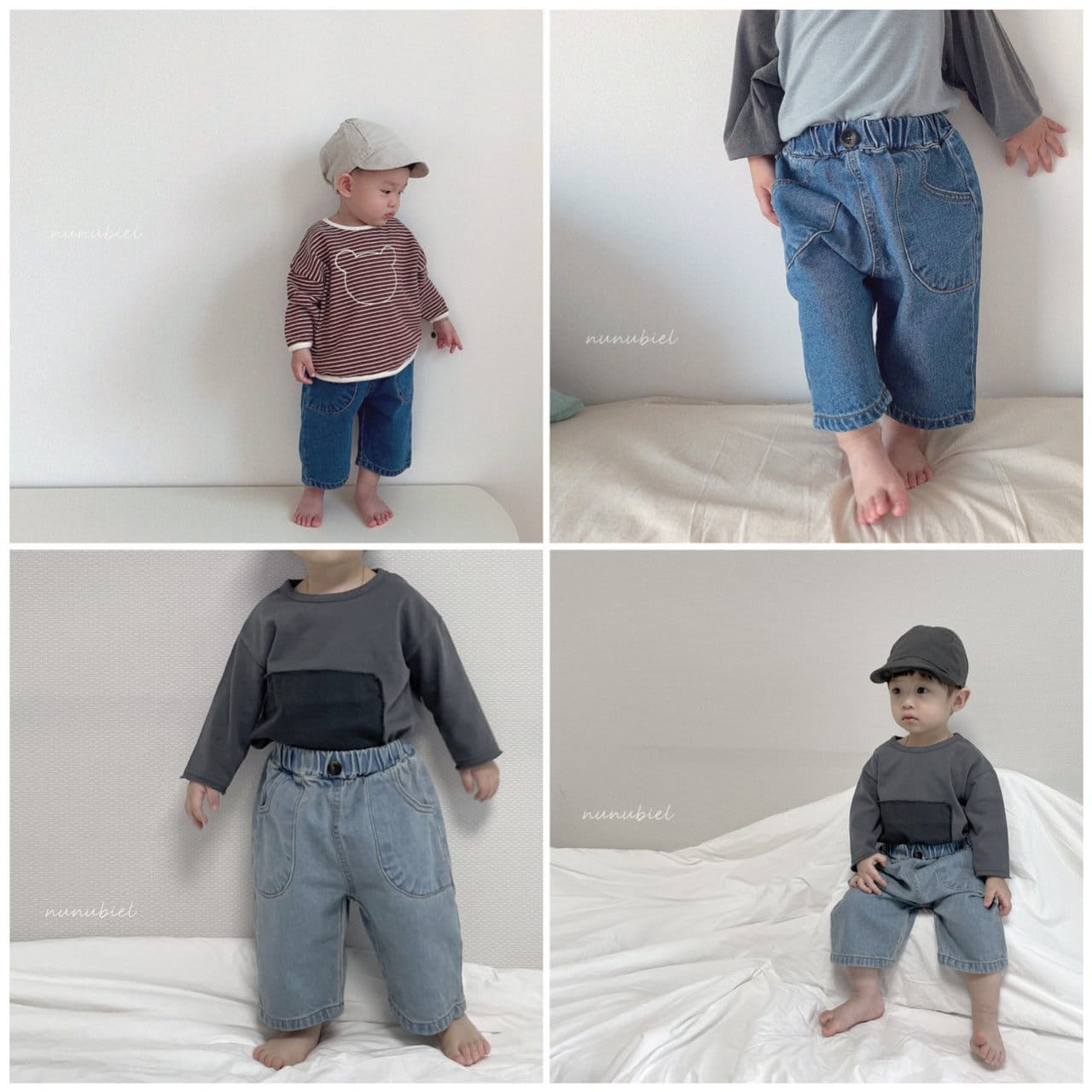 NUNUBIEL - Korean Children Fashion - #Kfashion4kids - Loosefit Denim Pants - 9