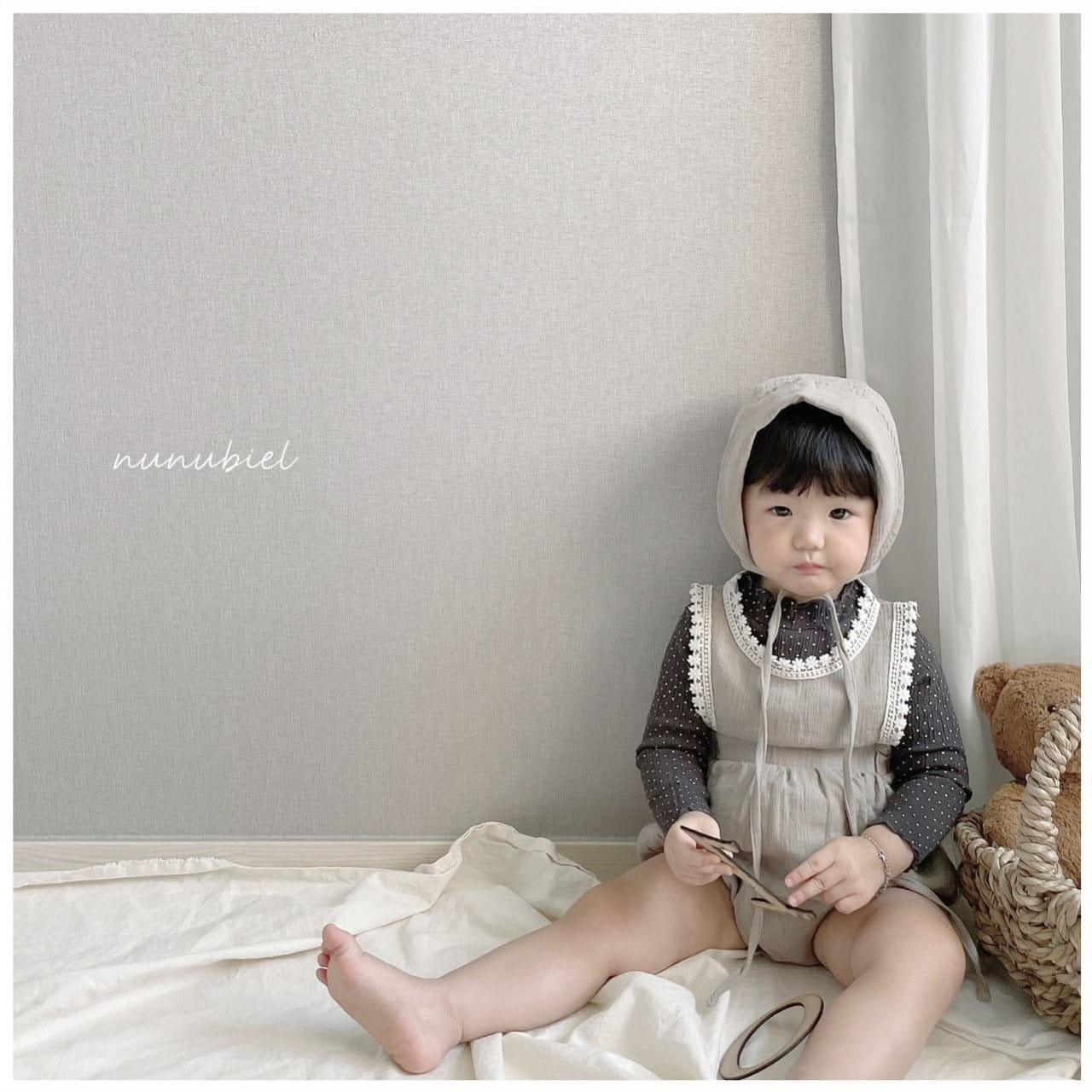 NUNUBIEL - Korean Children Fashion - #Kfashion4kids - Amant Romper with Bonnet