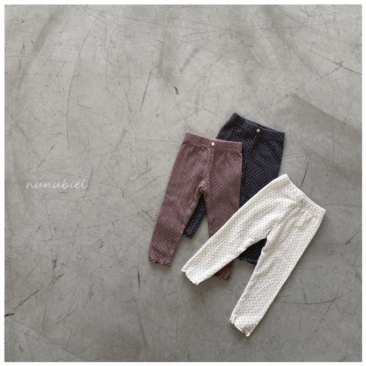 NUNUBIEL - Korean Children Fashion - #Kfashion4kids - Dot Muslin Leggings - 4
