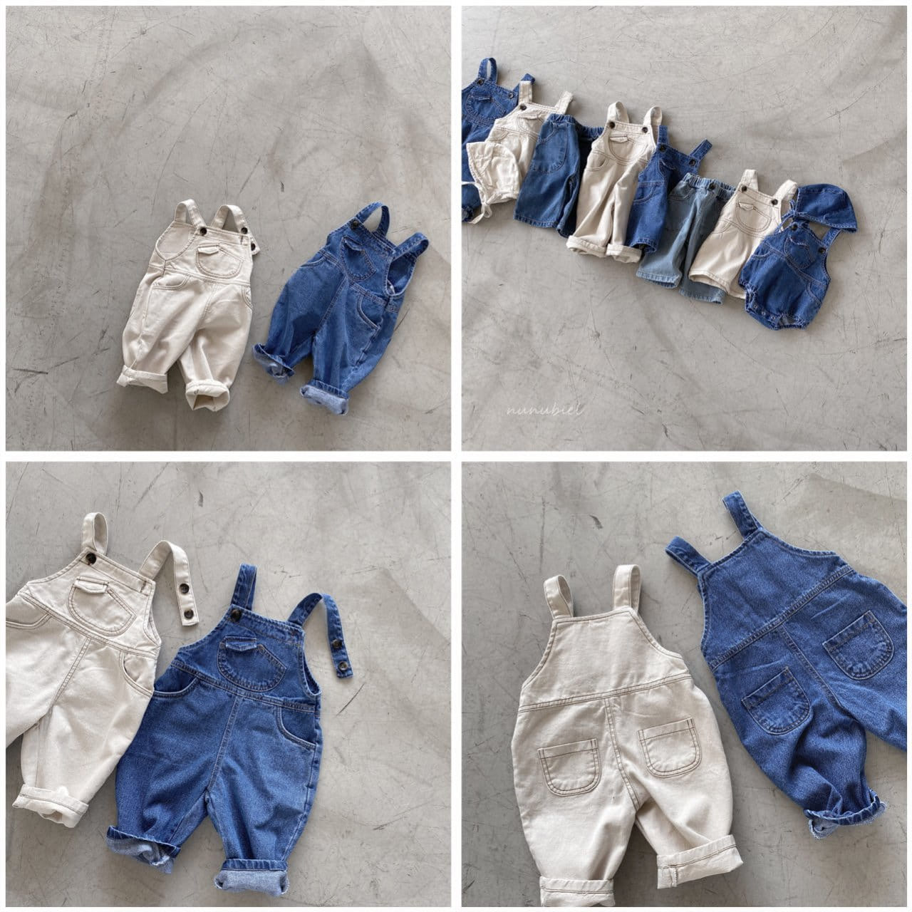 NUNUBIEL - Korean Children Fashion - #Kfashion4kids - Mini Pocket Denim Jumpsuit - 4