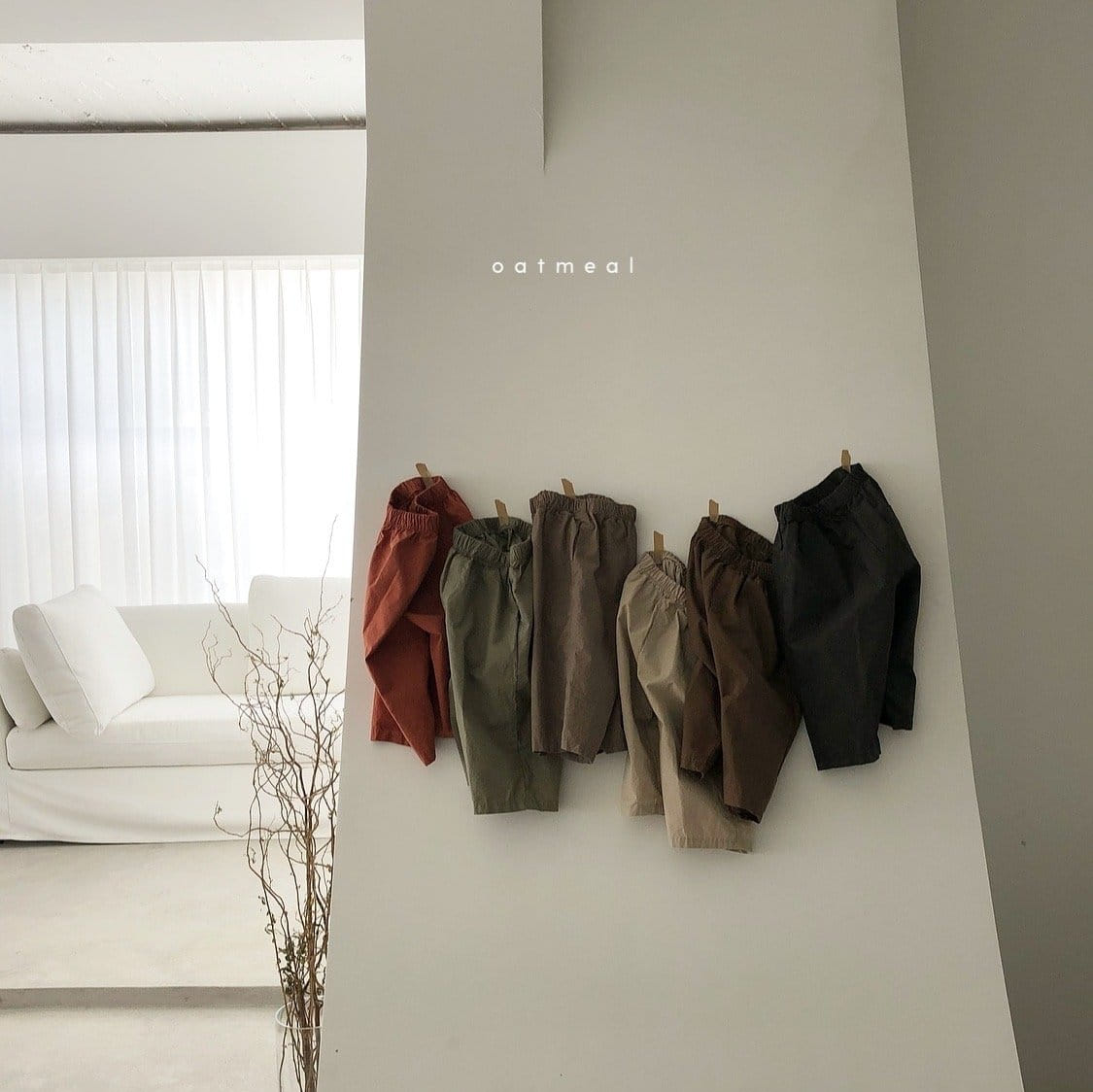 OATMEAL - Korean Children Fashion - #Kfashion4kids - Basic Cotton Pants - 12