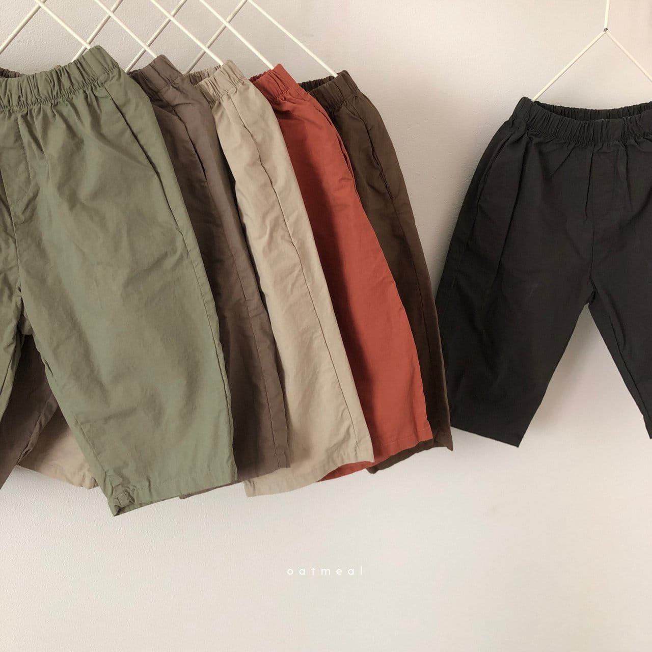 OATMEAL - Korean Children Fashion - #Kfashion4kids - Basic Cotton Pants - 6