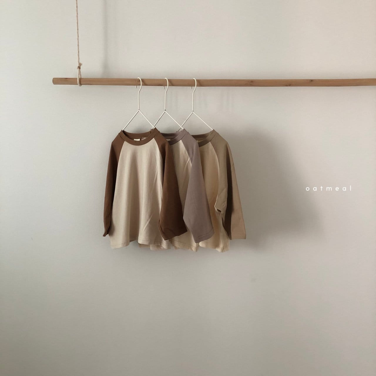 OATMEAL - Korean Children Fashion - #Kfashion4kids - Basic Raglan Tee - 11