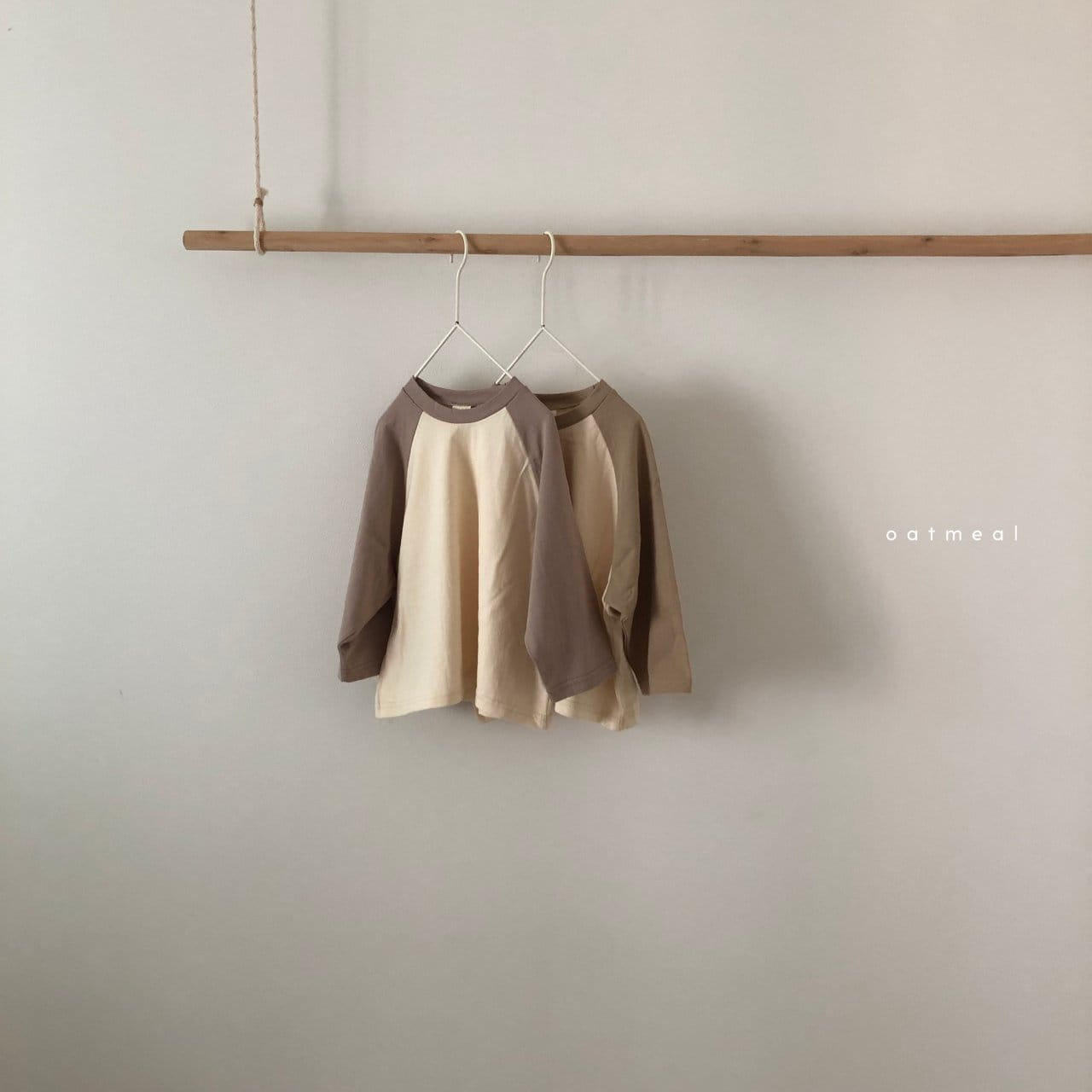 OATMEAL - Korean Children Fashion - #Kfashion4kids - Basic Raglan Tee - 12