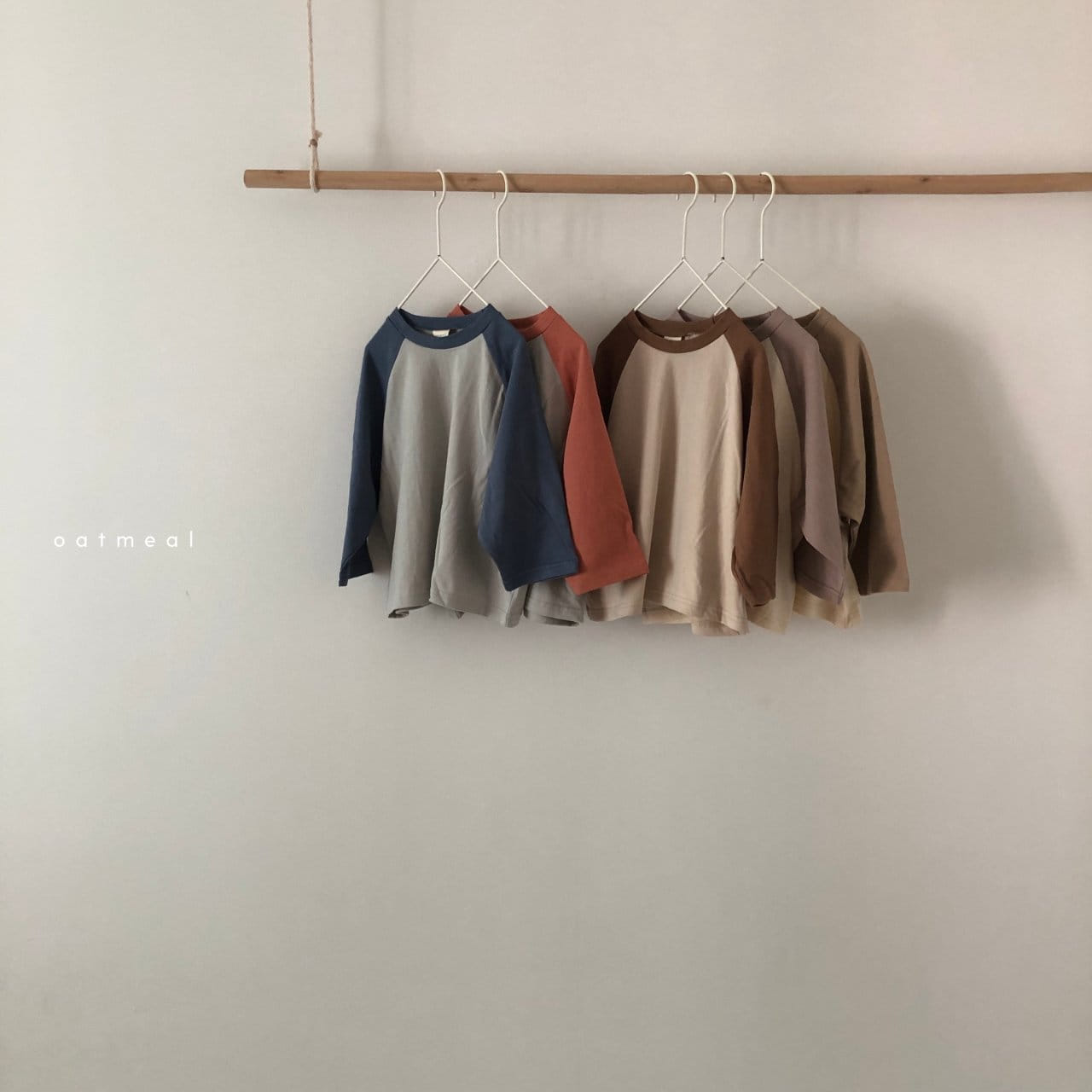 OATMEAL - Korean Children Fashion - #Kfashion4kids - Basic Raglan Tee - 7