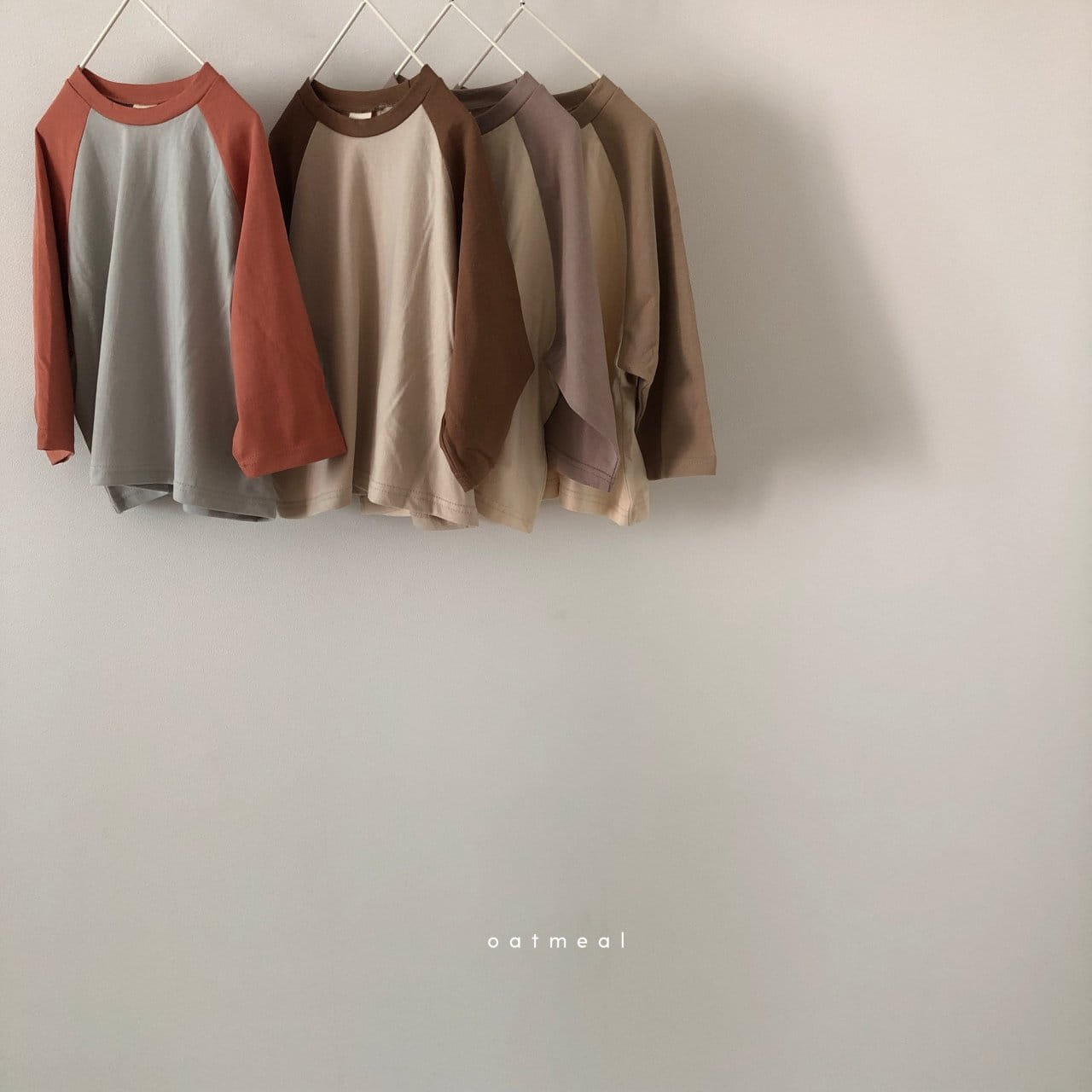 OATMEAL - Korean Children Fashion - #Kfashion4kids - Basic Raglan Tee - 8
