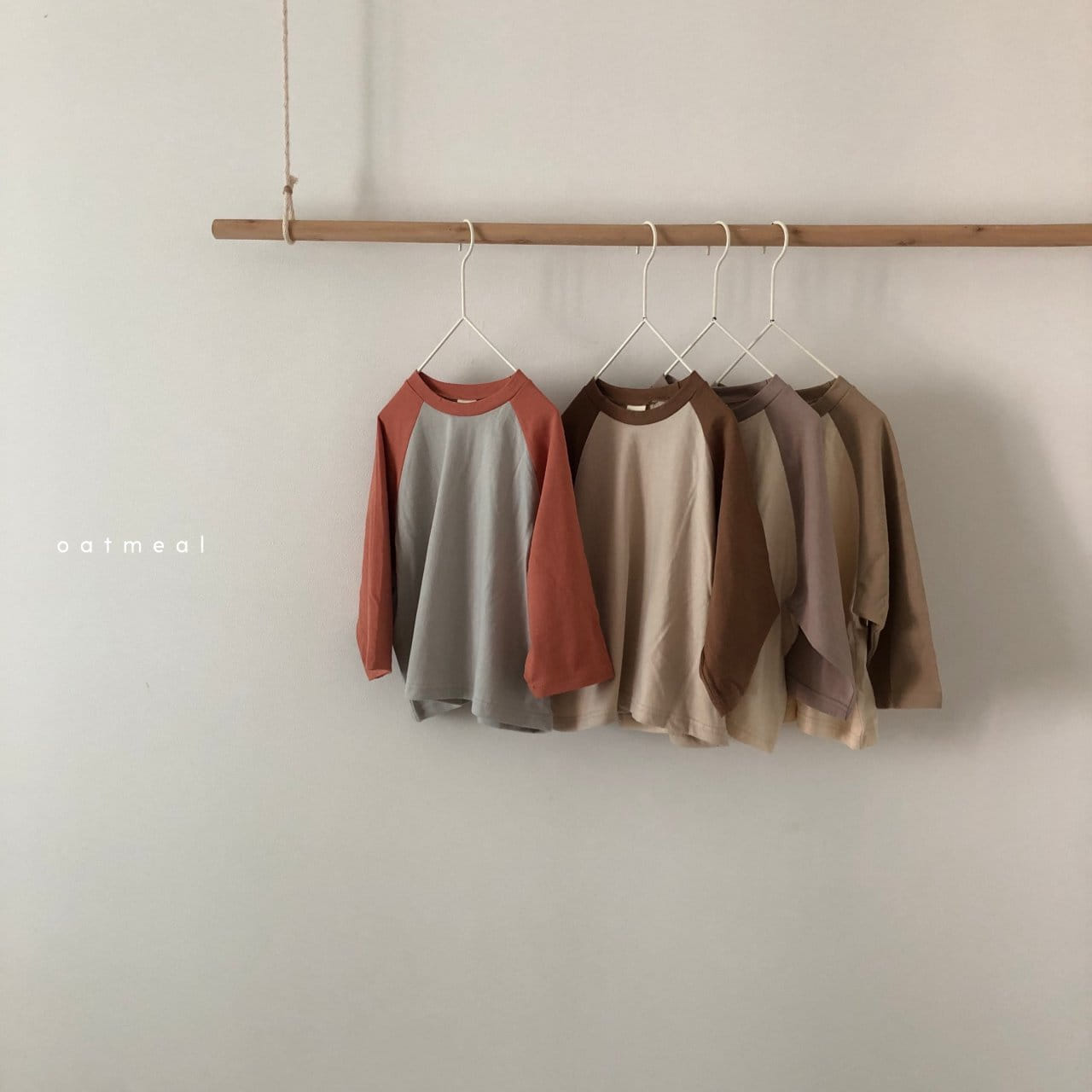 OATMEAL - Korean Children Fashion - #Kfashion4kids - Basic Raglan Tee - 9