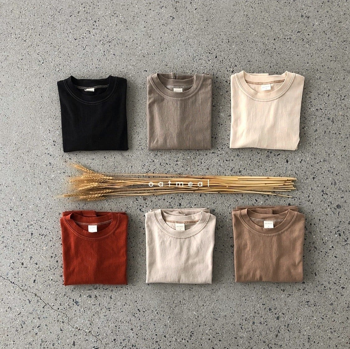 OATMEAL - Korean Children Fashion - #Kfashion4kids - Baisc Round Tee - 2