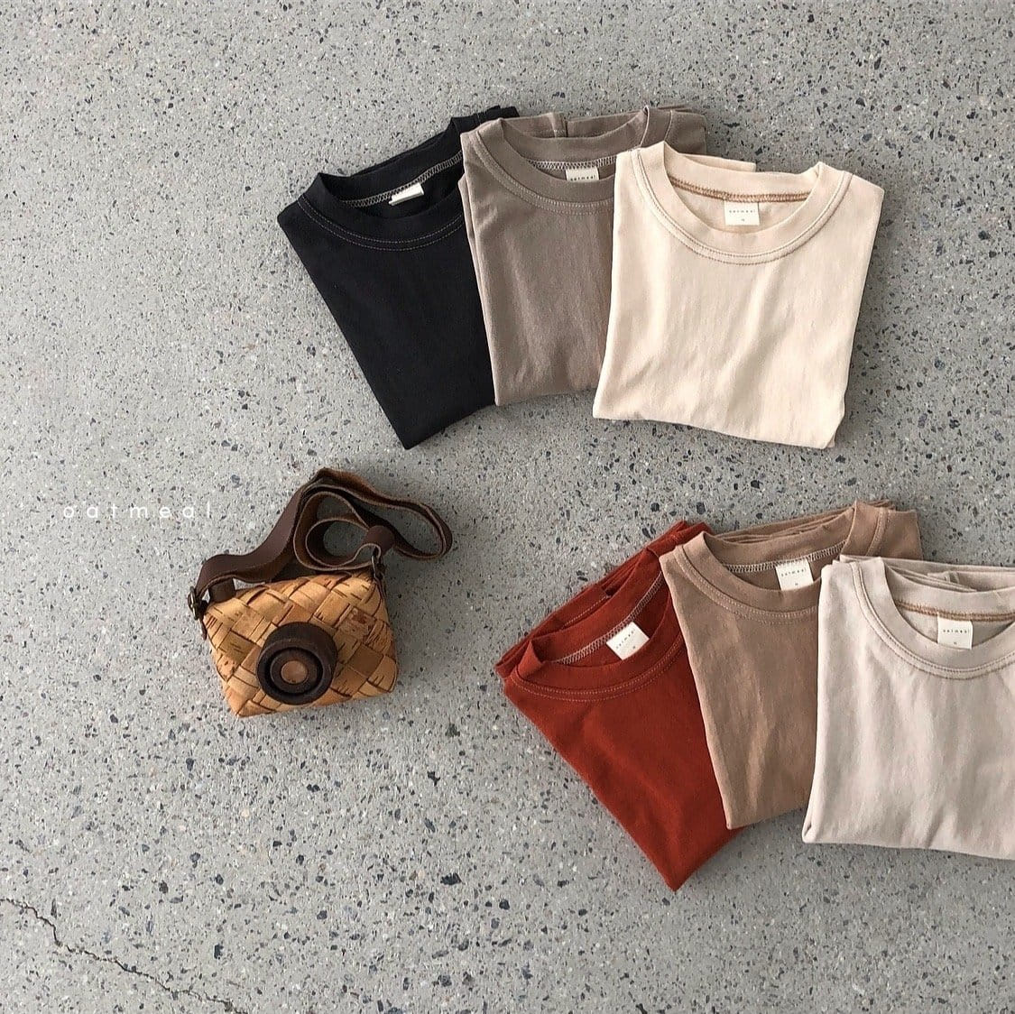 OATMEAL - Korean Children Fashion - #Kfashion4kids - Baisc Round Tee - 4