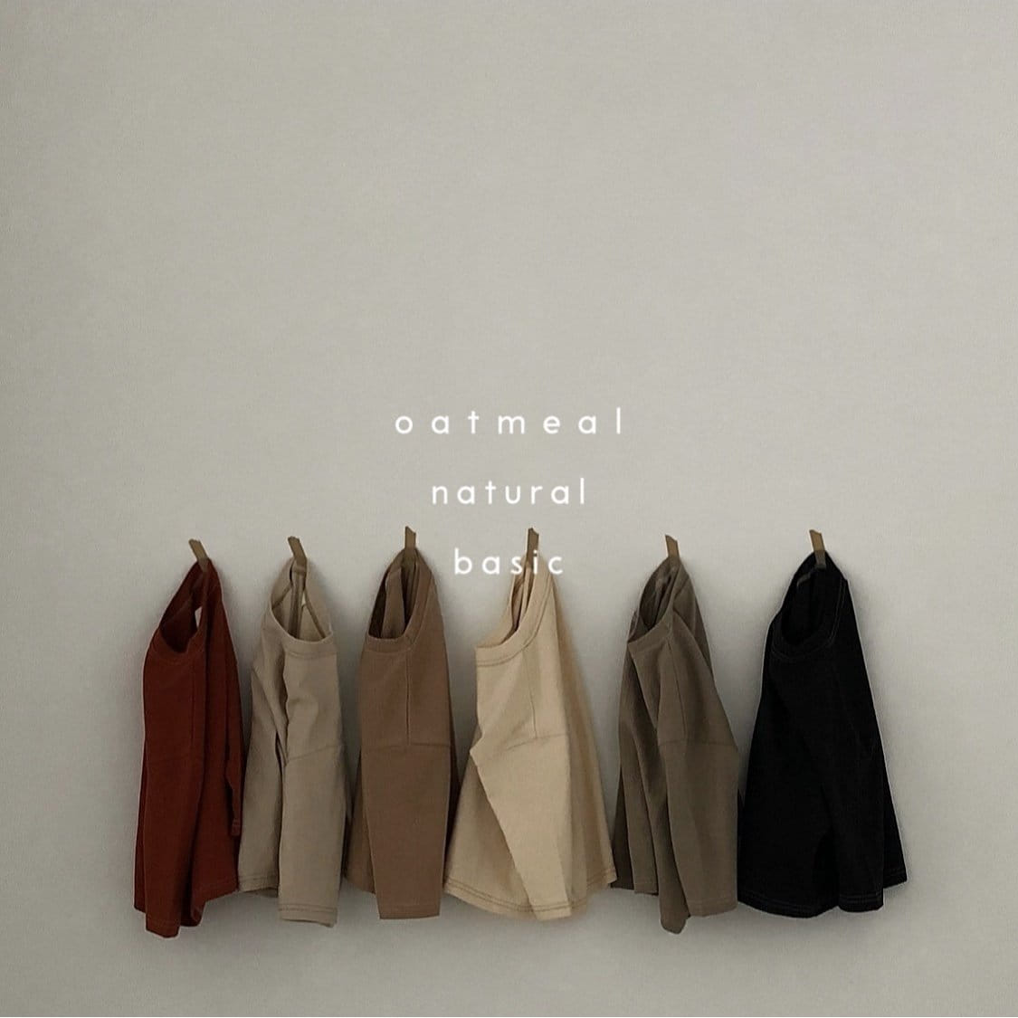 OATMEAL - Korean Children Fashion - #Kfashion4kids - Baisc Round Tee - 7