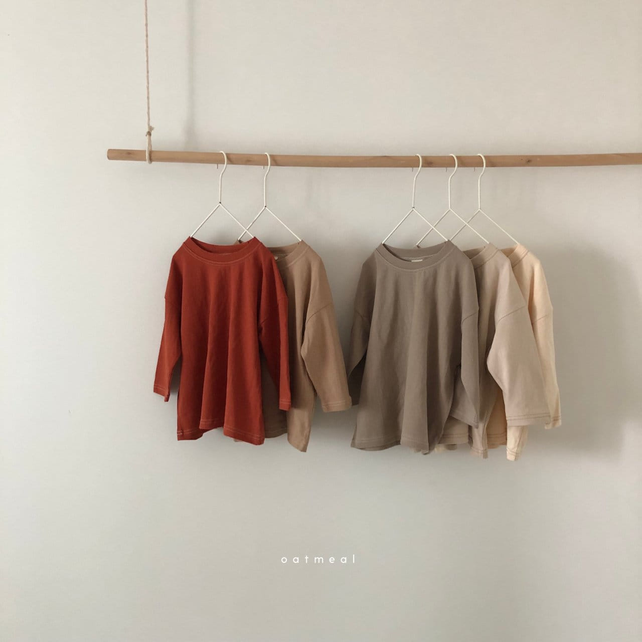 OATMEAL - Korean Children Fashion - #Kfashion4kids - Baisc Round Tee - 8
