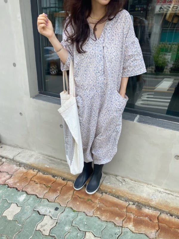OJODEPAPA - Korean Children Fashion - #Kfashion4kids - Mom Flower Jumpsuit - 10