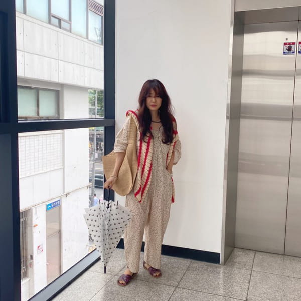 OJODEPAPA - Korean Children Fashion - #Kfashion4kids - Mom Flower Jumpsuit - 5
