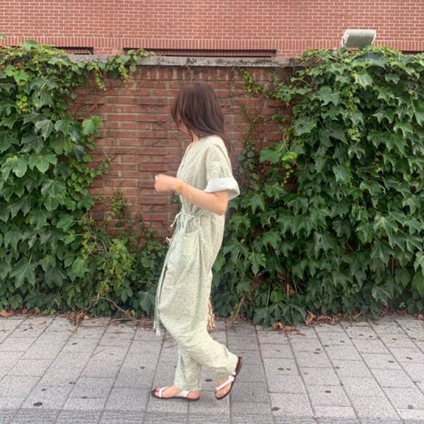 OJODEPAPA - Korean Children Fashion - #Kfashion4kids - Mom Flower Jumpsuit - 6