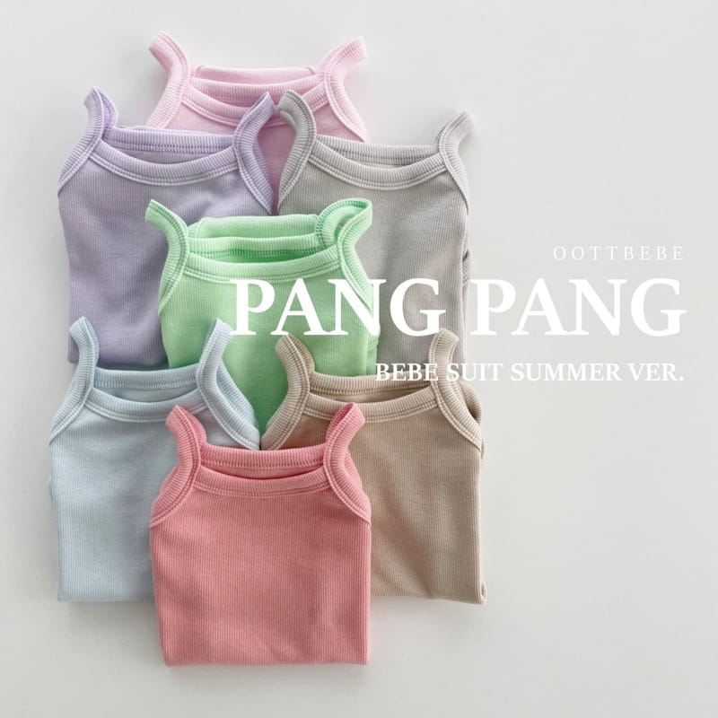 OOTT BEBE - Korean Children Fashion - #Kfashion4kids - 1+1 Pang Pang Sleeveless Bodysuit - 10
