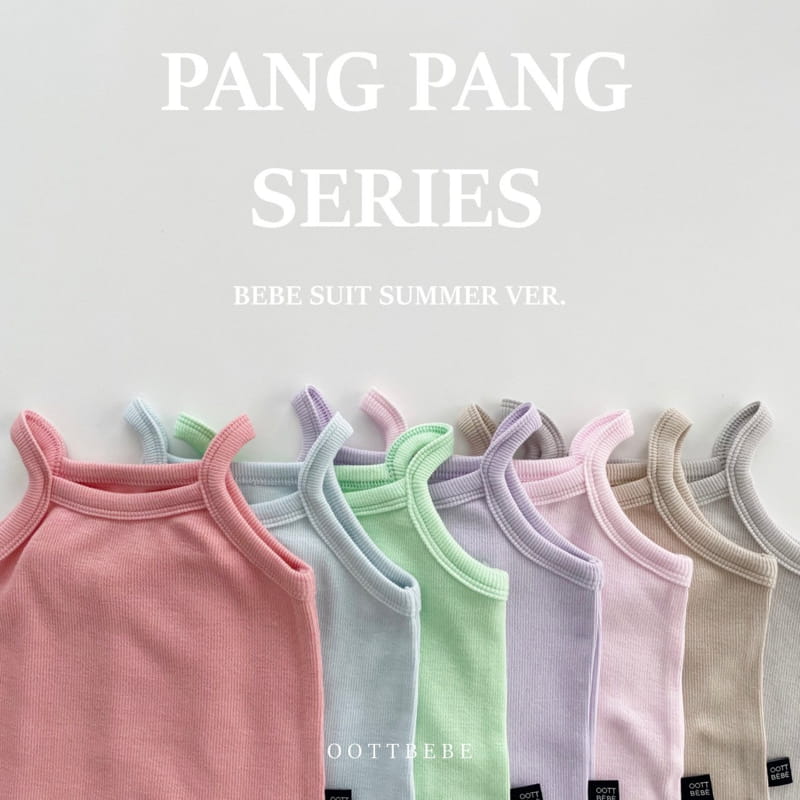 OOTT BEBE - Korean Children Fashion - #Kfashion4kids - 1+1 Pang Pang Sleeveless Bodysuit - 11