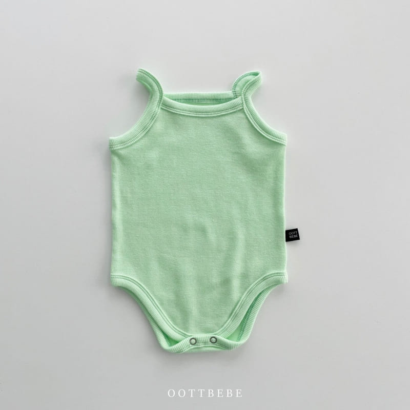 OOTT BEBE - Korean Children Fashion - #Kfashion4kids - 1+1 Pang Pang Sleeveless Bodysuit - 6
