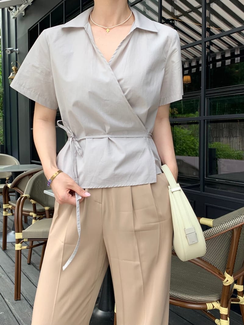 RICOTTA - Korean Children Fashion - #Kfashion4kids - Half Wrap Blouse