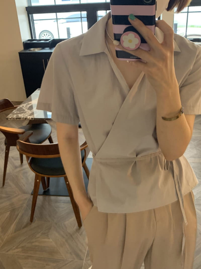 RICOTTA - Korean Children Fashion - #Kfashion4kids - Half Wrap Blouse - 2