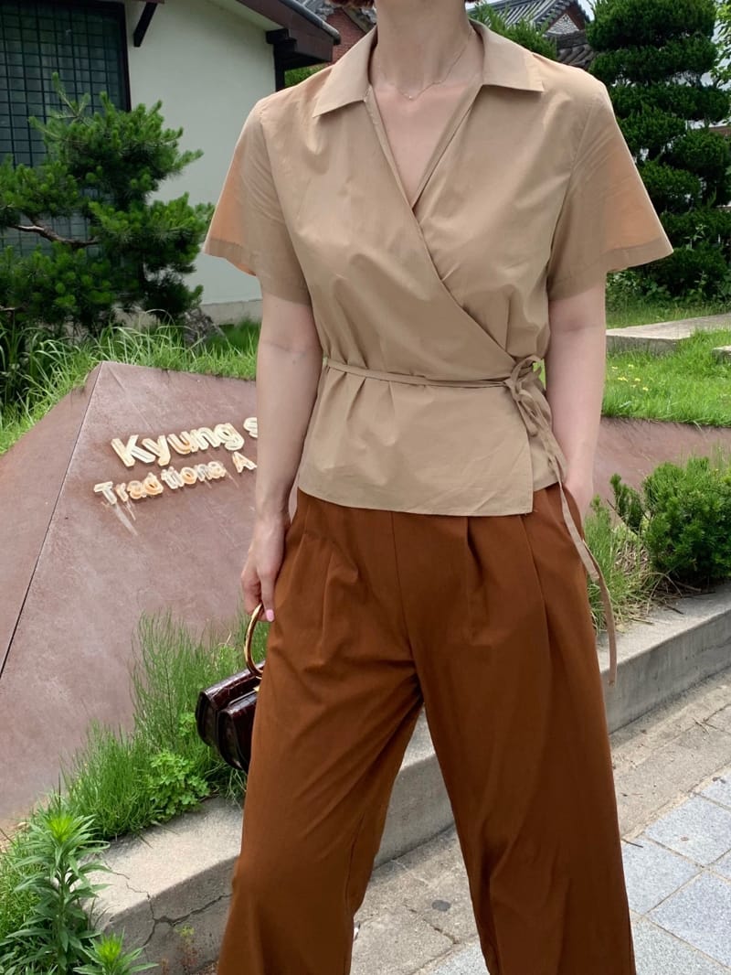 RICOTTA - Korean Children Fashion - #Kfashion4kids - Half Wrap Blouse - 3