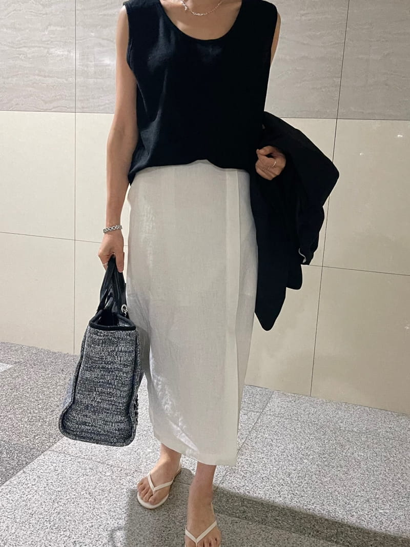 RIPPLE - Korean Children Fashion - #Kfashion4kids - River Linen Skirt - 3