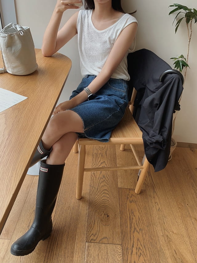 RIPPLE - Korean Children Fashion - #Kfashion4kids - Lime Linen Sleeveless - 4