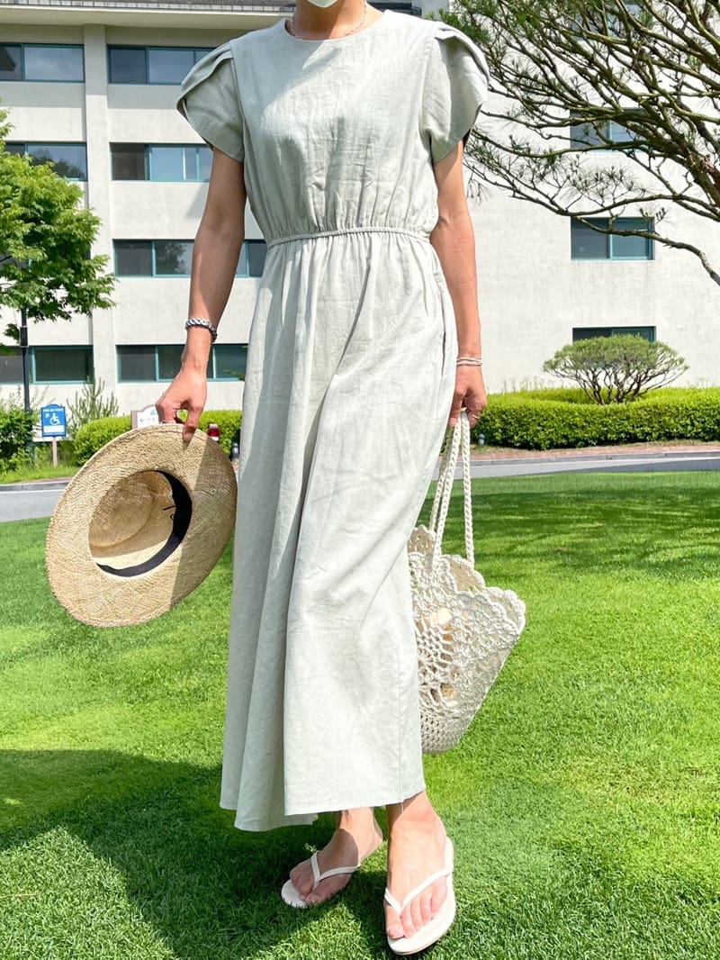 RIPPLE - Korean Children Fashion - #Kfashion4kids - tulip linen One-piece - 2