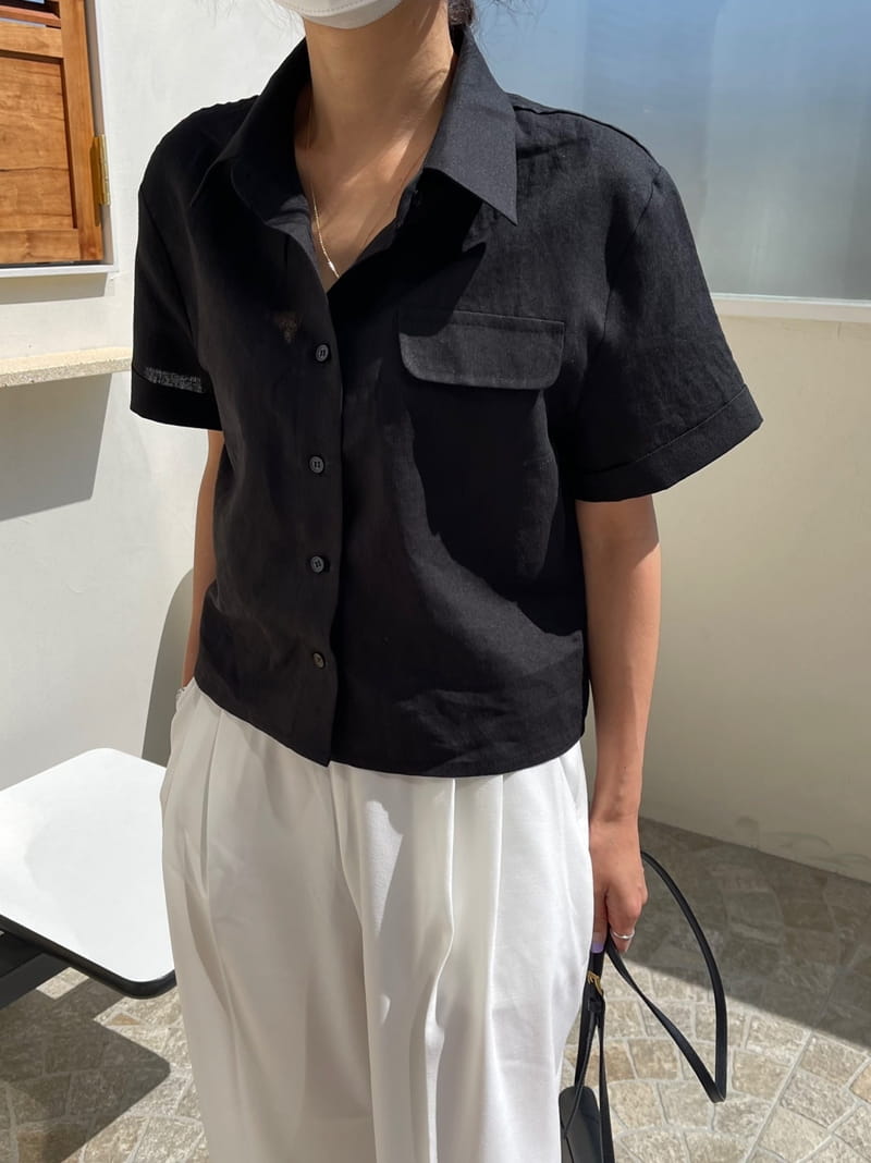RIPPLE - Korean Children Fashion - #Kfashion4kids - View Linen Crop Shirt - 2