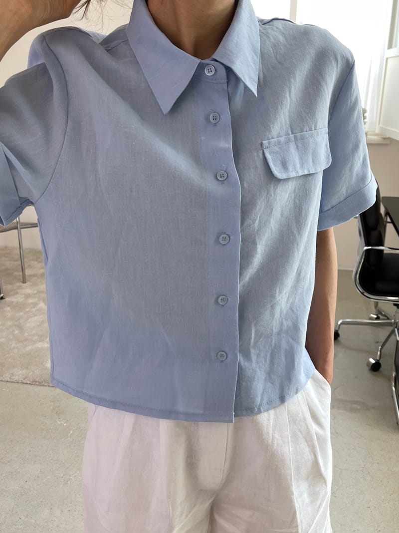 RIPPLE - Korean Children Fashion - #Kfashion4kids - View Linen Crop Shirt - 3