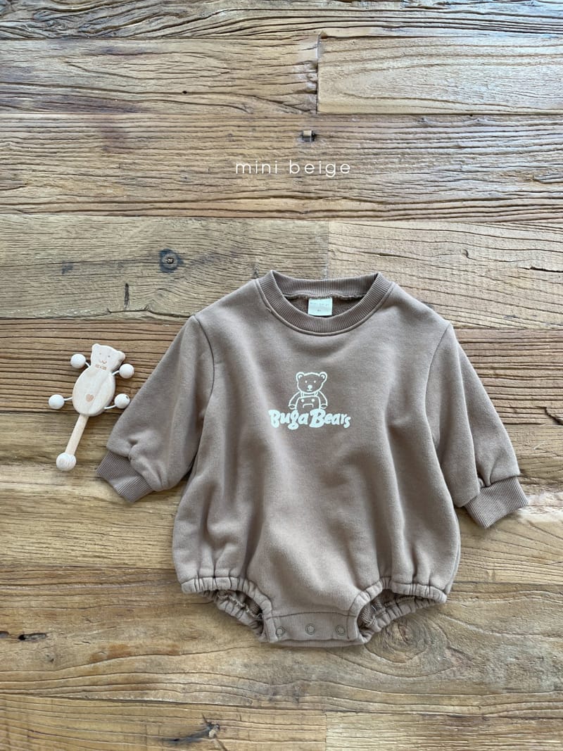 THE BEIGE - Korean Children Fashion - #Kfashion4kids - Bear Bodysuit